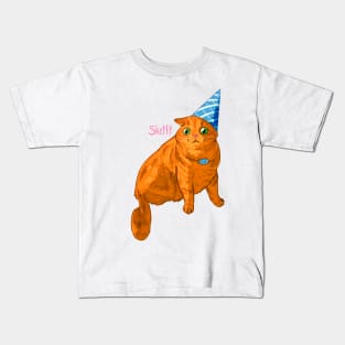 Birthday Cat Kids T-Shirt